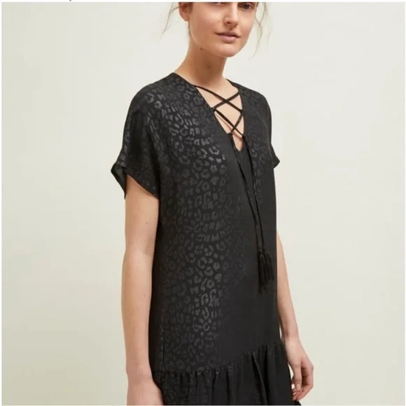 GREAT PLAINS London Minnesota Leopard Print Dress Tunic 4 Like New - Picture 13 of 15